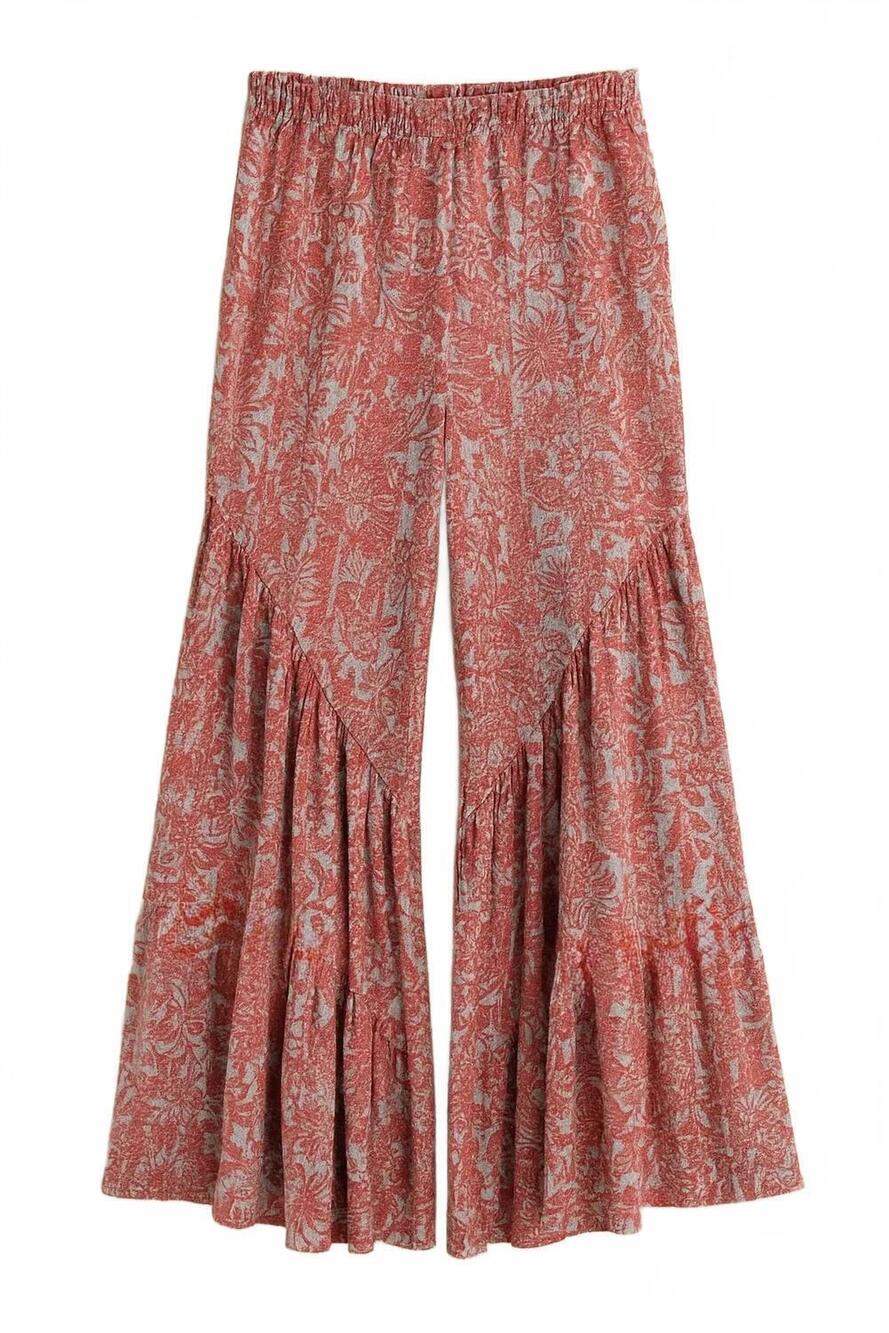 NEW CES FEMME women's vila pants in burgundy